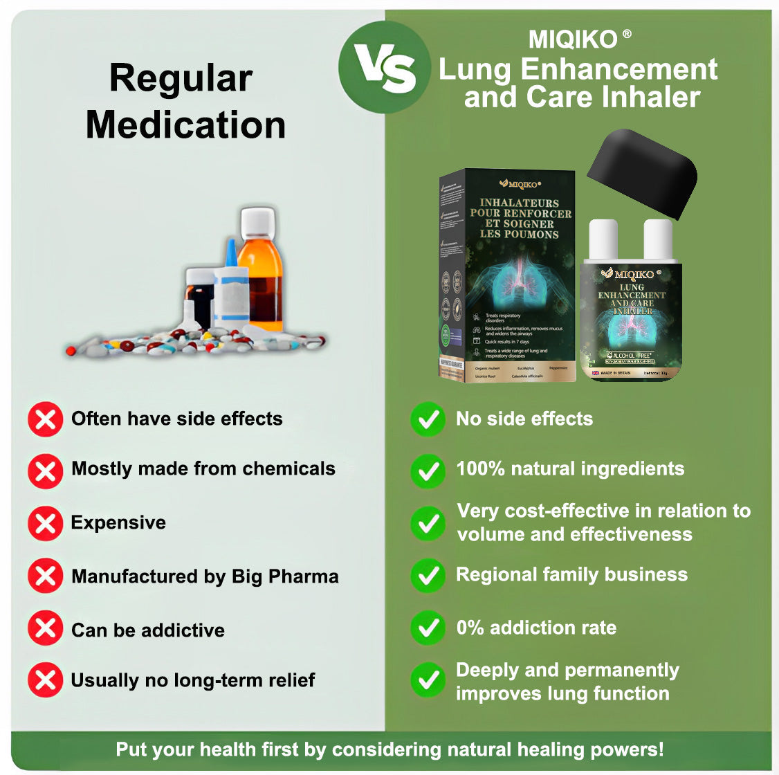 🍒【💟Made and Shipped from UK✅】👨⚕️MIQIKO® The Lung Enhancement and Care Inhaler(🌈Recommended by lung specialists🌈)